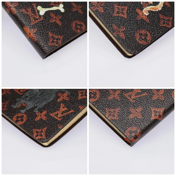 LOUIS VUITTON Catgram Cayenne Clemence Note Cover Orange GI0358 LV Auth 92886 - Picture 15 of 16